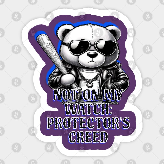 Protector teddy Sticker by Out of the world